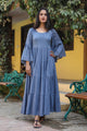 Grey Solid Printex Tyre Dress
