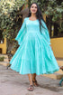 Teal Solid Printex Tyre Dress