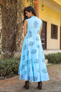 Aqua Block Butta Up Down Dress