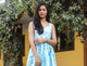 Aqua Block Butta Print Short Dress