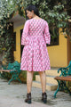 Baby Pink Block Print Short Dress