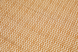 Mustard Bagru Print Cotton Dress Material