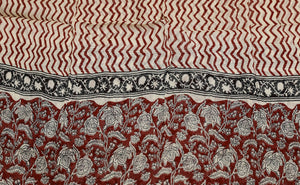 Maroon Bagru Jaal Print Cotton Salwar Suit Set Material