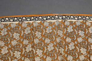 Mustard Bagru Jaal Print Cotton Salwar Suit Set Material