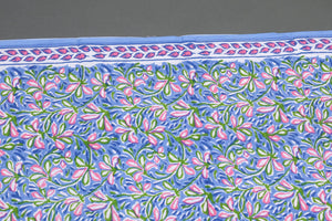 Blue Jaal Block Print Cotton Suit Set Material