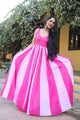Pink Dual Shade Kali Dress