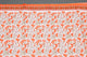 White & Orange Block Print Unstitched Suit Set Material