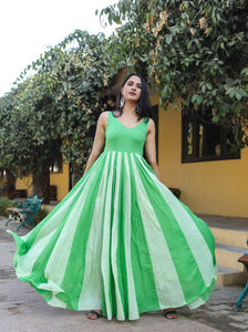 Emerald Dual Shade Kali Dress