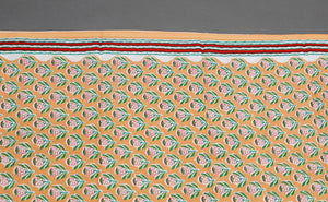 Mustard Block Butti Print Cotton Suit Set Material