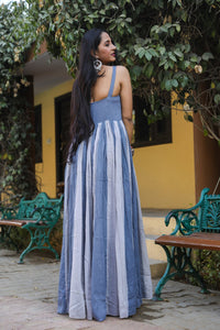 Grey Dual Shade Kali Dress