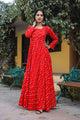 Red Bandhaj Dress
