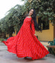 Red Bandhaj Dress