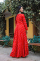 Red Bandhaj Dress