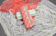 Coral Flower Block Butti Print Cotton Salwar Suit Set Material