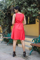 Red Angharakha Short Dress