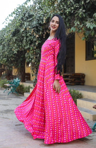 Pink Bandhaj Dress