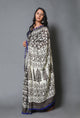 Kashish Overall Block Print Mul Cotton Saree with Blouse