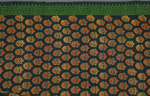 Bottle Green Block Butti Print Salwar Suit Set Material