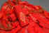 Red Napthol Mughal Butta Print Salwar Suit Set Material