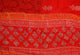 Red Napthol Block Print Cotton Salwar Suit Set Material