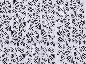 Black Pam Tree Block Butta Salwar Suit Material