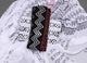 Black Zikzak Print Cotton Suit Material
