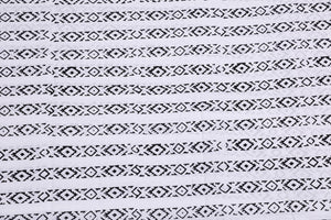 Black Zikzak Print Cotton Suit Material