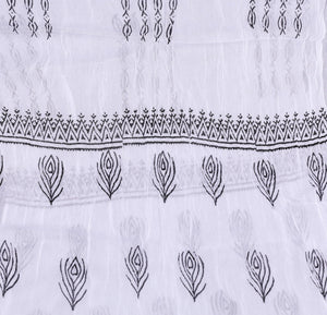 Black Block Butta Print Cotton Unstitched Suit Set