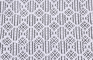 Black Discharge Butti Print Cotton Suit Material