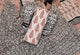 Ivory Red Block Butti Print Cotton Salwar Suit Set Material