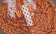 White & Brown Block Butti Print Cotton Salwar Suit Set Material
