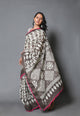 Kashish Block Print Mul Cotton Saree with Blouse