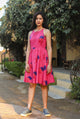 Pink A-line Short Dress