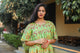 Green Jaal Print Short Dress