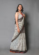 Kshish Block Batik Print Mul Cotton Saree with Blouse