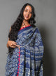 Naphthol Block Butta Print Mul Cotton Saree with Blouse