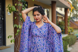 Purple Poncchon Style Dress