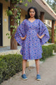 Purple Poncchon Style Dress