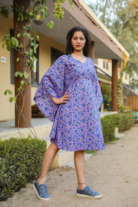 Purple Poncchon Style Dress