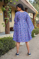 Purple Poncchon Style Dress