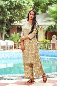 Granola Block Printed Twin Set