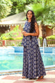 Blue Ajrakh Print Twin Set