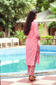 Pink  Printax Solid Kurta