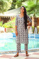 Grey Matka Print Twin Set
