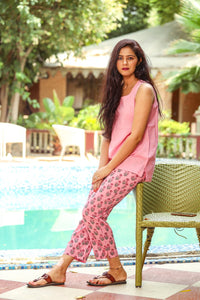 Baby Pink Up- down Kurta Set