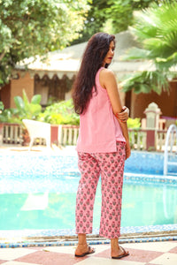 Baby Pink Up- down Kurta Set