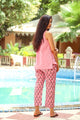 Baby Pink Up- down Kurta Set