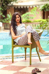 Grey Up-down Kurta Set