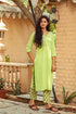Pista Green Printax Solid Kurta