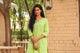 Pista Green Printax Solid Kurta